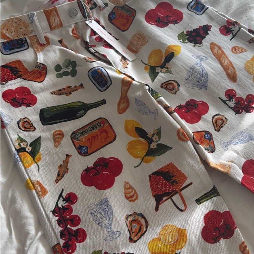 NWT Lisa Says Gah Multicolor Italian Summer Jeans